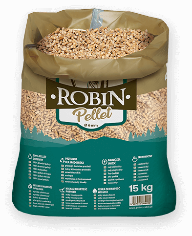 worek pelletu opałowego Robin do kupienia w Śremie lub sklepie internetowym